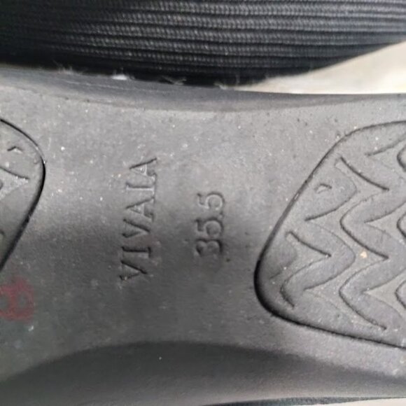 Vivaia Margot Walker Black Square-Toe Flats Women Size 35 Sustainable Knit - Picture 5 of 8